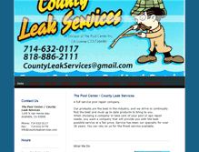 Tablet Screenshot of countyleakservices.com